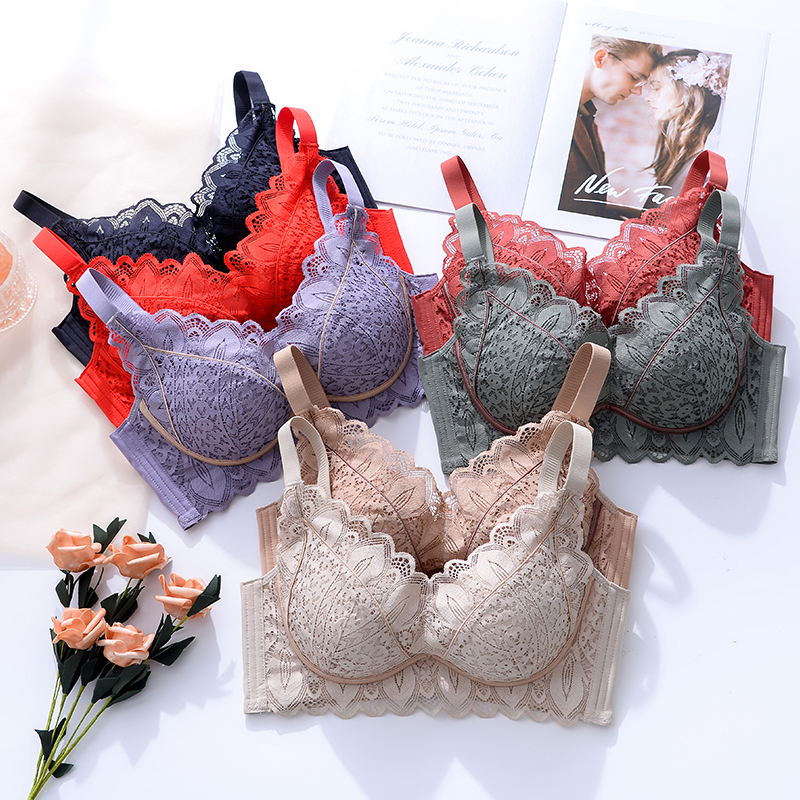 Cotton Bra Everyday - Wire-Free Push-Up Bra 32-40ABC Adjustable Strap