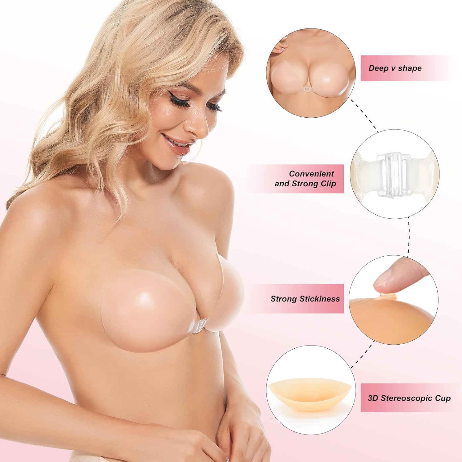 Sticky Bra Push Up Adhesive Br – Strapless Bra Adhesive Bewertung und Preis