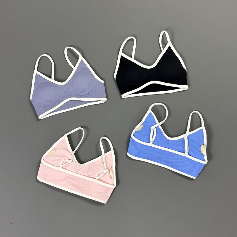 Women Contrastline Yoga Bra V  – Sports Bra Racerback Bewertung und Preis