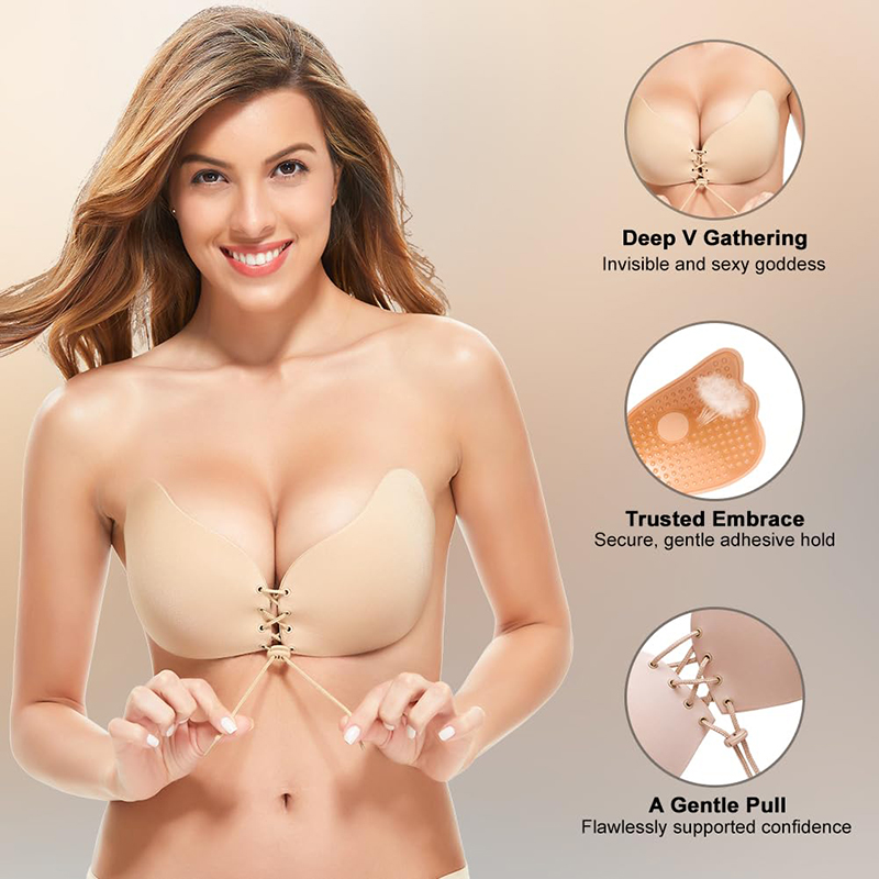 1/2 Pairs Women Summer Backles – Strapless Bra Adhesive Bewertung und Preis