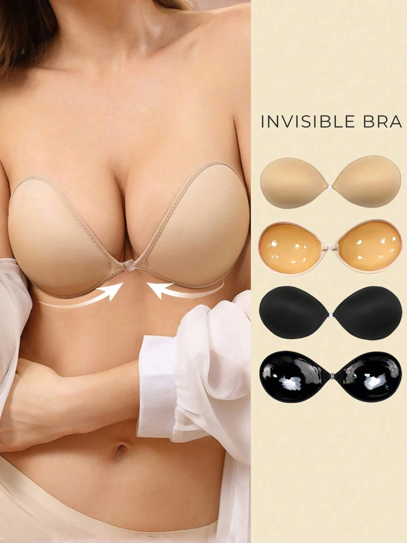 Edged round cup-shaped bra pad – Push Up Bra Silicone Bewertung und Preis