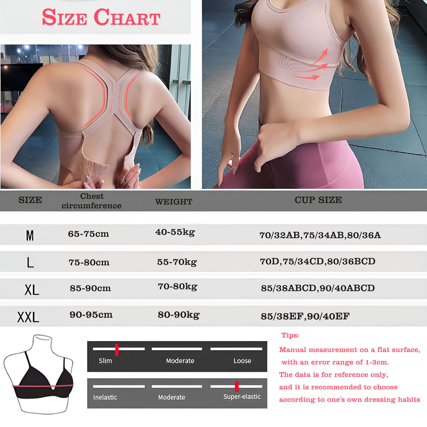 Women's Cross Back Sports Bra  – Full Coverage Bra Bewertung und Preis