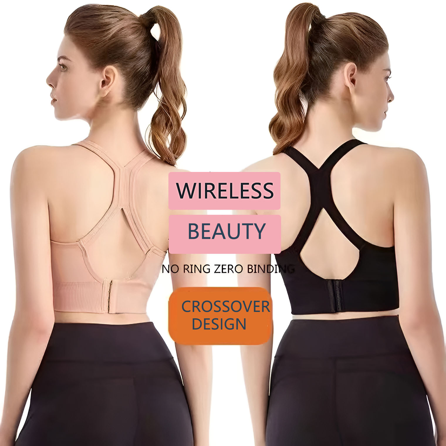 Women's Cross Back Sports Bra  – Full Coverage Bra Bewertung und Preis